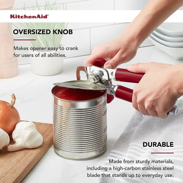 KitchenAid Classic Multifunktionel Dåseåbner/flaskeåbner, 8.34 tommer, Sort