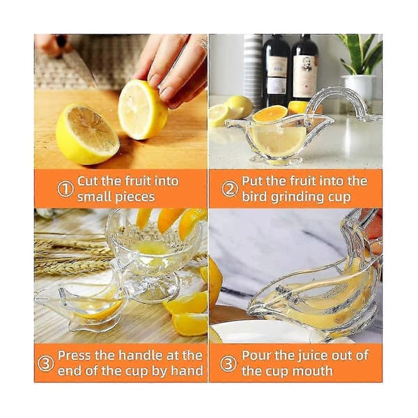 Citronpress, Citronpress, Akryl Citron Manuell Saftpress, Fågel Citronpress (6-pack)