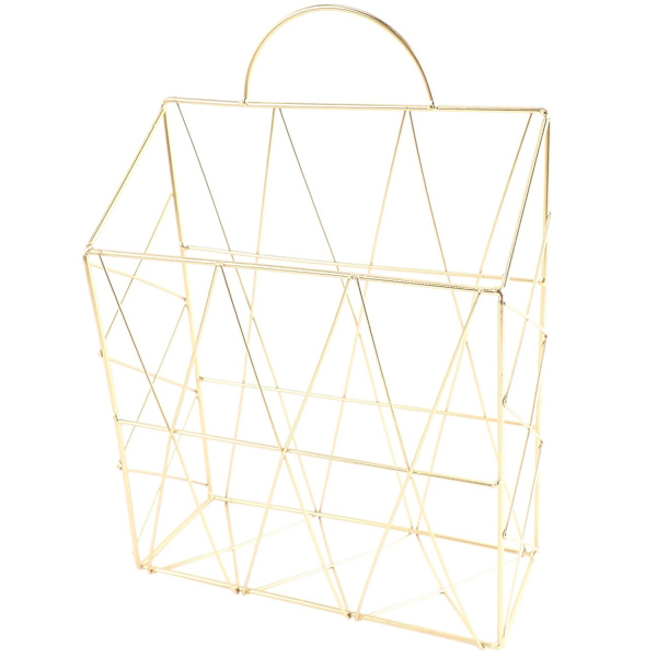 Hängande Tidningshållare, Tidskrift, Bok, Dokument, Fil, Organiseringskorg, Metallhylla, Förvaring, Behållare Gold