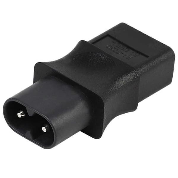 2 stk. 2-benet Iec 320 C8 han til Iec 320 C9 hun AC-adapter 6A/250V industriel strømkonverter [DB]
