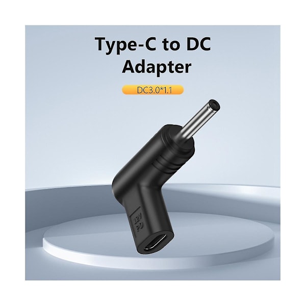 6-pack USB-C PD till DC-strömadapterkabel 12/15/19.5V för USB-router Typ C till DC-kontaktladdning([HK])