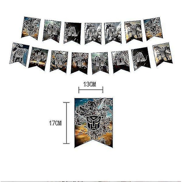 Transformers Lasten Juhlatarvikkeet Optimus Prime Bumblebee Robot Syntymäpäiväkoriste Numero Ilmapallo Banner Kertakäyttölautaset Kupit  (FMY) 10pcs cups