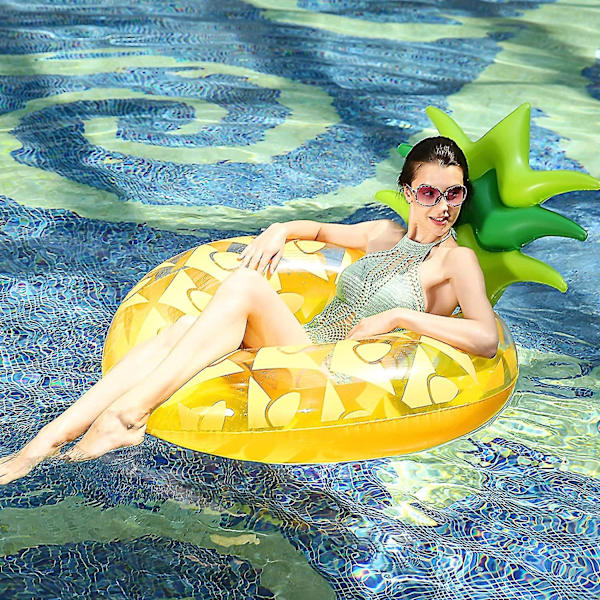 Pool Oppustelig Flydelegeme Til Voksne Oppustelig Pool Flydelegeme Rør Pool Svømme Ring Yellow