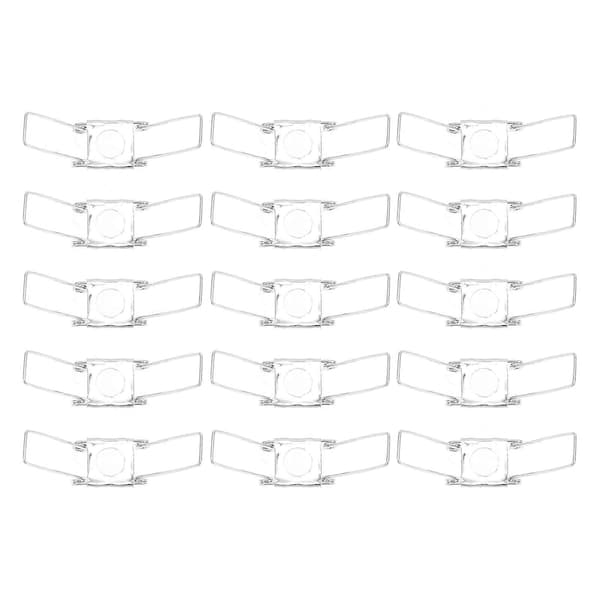 20 kpl Lamppuvarjospringiklipsit Ripustettava Lamppuvarjo Springiklipsit Rauta Springisolu Silver 6.50X3.60X2.00CM