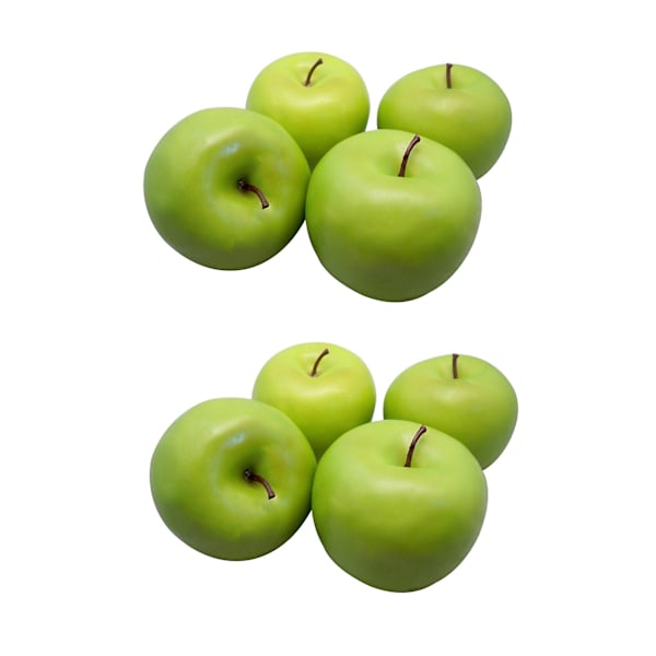 8 Large Artificial Green Apples-fruit