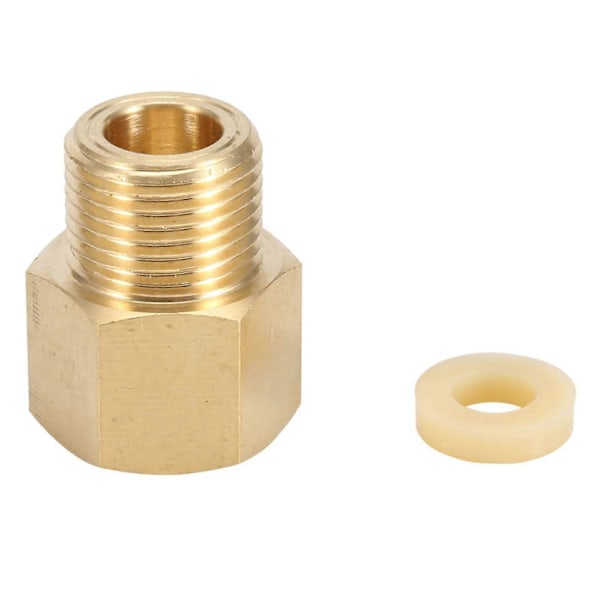 CGA320 Brass Nut, CO2 Cylinder Tank W21.8 CGA320 Adapter with Washer, CO2 Carbon Dioxide Fittings Regulator Nut for Aquarium Fish Tank(CGA320 Convert