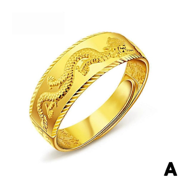 Gull herre åpen ring herre drage ring dominerende mote ring smykker menn Golden