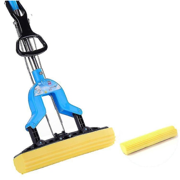 Microfiber Flat Mop With Bucket, Cleaning Squeeze Hand Free Floor MopBY