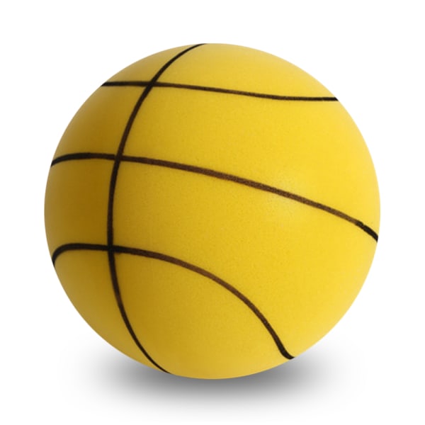 Støjsvag basketball ukoglet skumbold 22cm