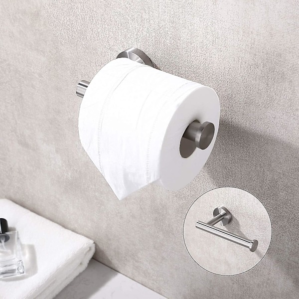 Harjattu nikkeli Sus304 ruostumattomasta teräksestä valmistettu wc-paperiteline, moderni pyöreä wc-paperiteline, seinäkiinnitys, kylpyhuoneen wc-paperiteline 5 tuuman Tp-teline