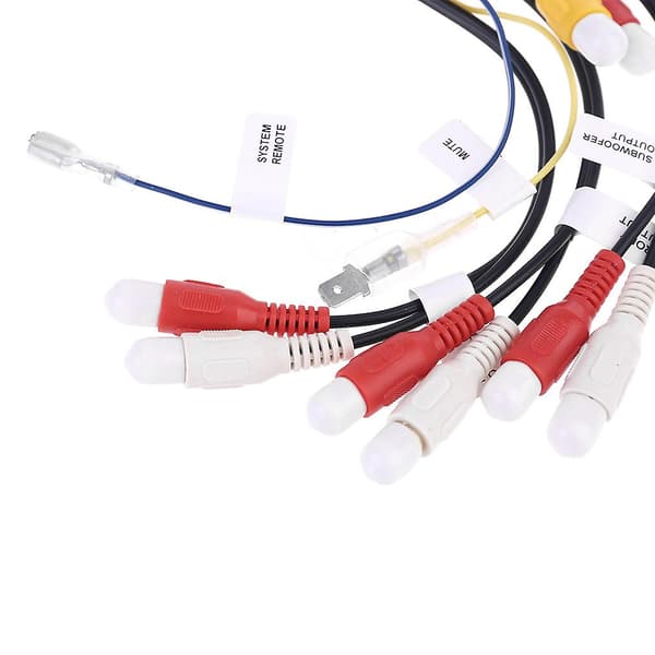 24-pins Universal Bilstereo Radio RCA Utgangsledning Adapterkabel