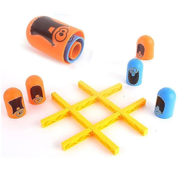 Big Eat Small Tic Tac Toe Spel - 2 Spelare Kul Strategispel