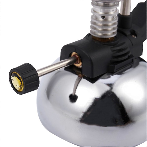Mini Bordplatta Butangasbrännare med Flamhuvud för Siphon Kaffevärmare Maker Kaffebryggare Mocha P silver  black