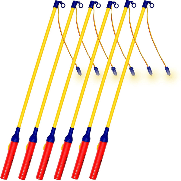 10X Lyktpinne for Barn Lykter til St 40 Cm i Sett Lykt med Stang og Lys Elektrisk BatteridrevetBY 5Set