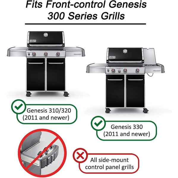 Universal Tennersett for Weber Genesis 300-serie Griller (4-uttak Tenning)