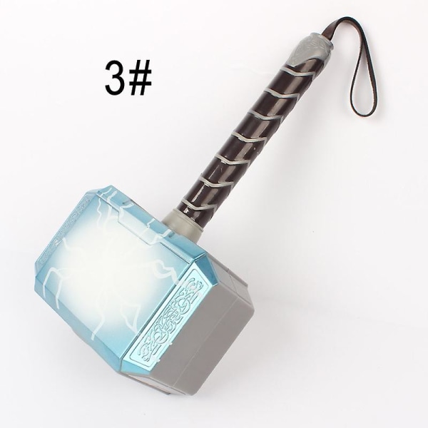 LED-lysende Thor Hammer Hjelm Maske Barn Cosplay Leke Actionfigur Tilbehør [DmS] 3