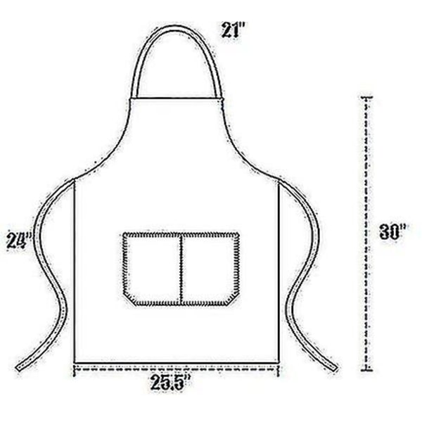 Evago 12-pack enfärgade förkläden med 2 fickor - Svart Unisex Kommersiella Förkläden BulkBY White