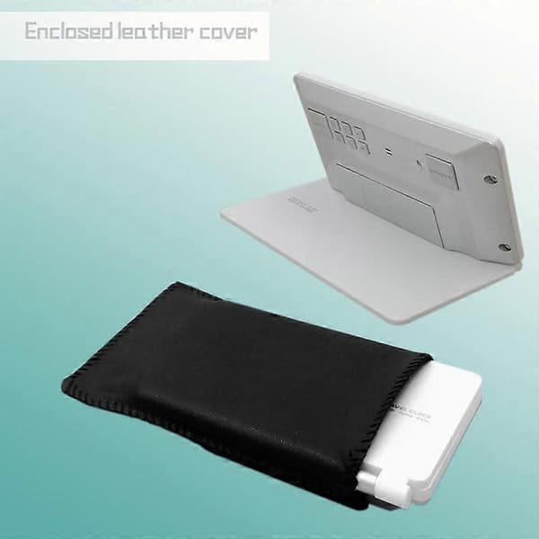 Foldbar Reise Elektronisk Klokka Black