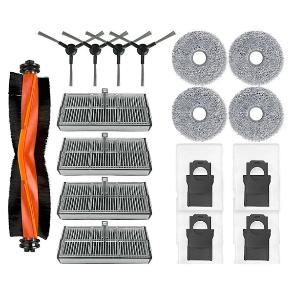 Til Dreame X30 Pro Robotstøvsuger Hovedsidebørste Hepa Filter Mop Klud Støvsugerpose Udskiftning Reservedele As Shown