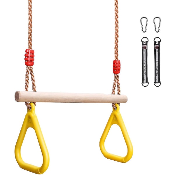 Børne Trapezstang Med Gymnastikringe Til Klatrestativ