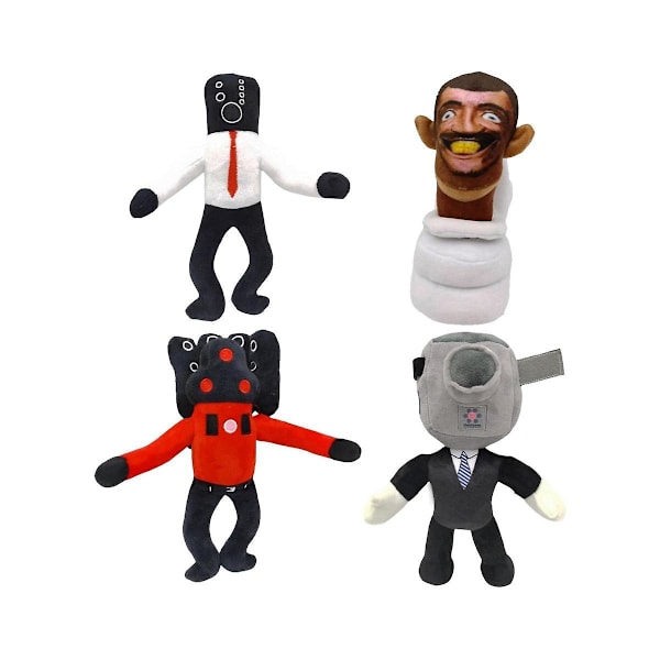 Skibidi Toilet Plush, 11 tuuman Speakerman Bosses Plushie -lelut Täytetyt eläimet Plushie -nukke Täytetyt Plushie -nukkelelut Lahjat