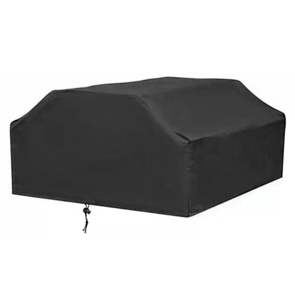 Vattentät picknickbordsöverdrag Klassisk svart vinddammskydd Anti-uv-överdrag för fester picknick och camping 185*150*80cm