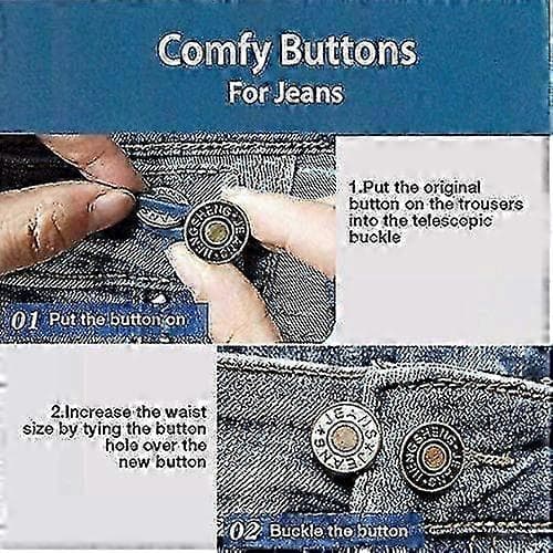 5-pack Blå midjeförlängare för jeans, kjolar & byxor [DB]