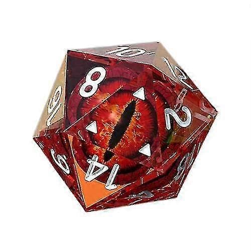 Polyhedral Dragon Eye 20-sidet Terning, Til Rollespil Red