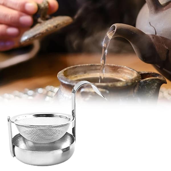 Teinfuser roterbar, praktisk 304 rustfritt stål anti-rust mesh tesil for hjemmet Silver