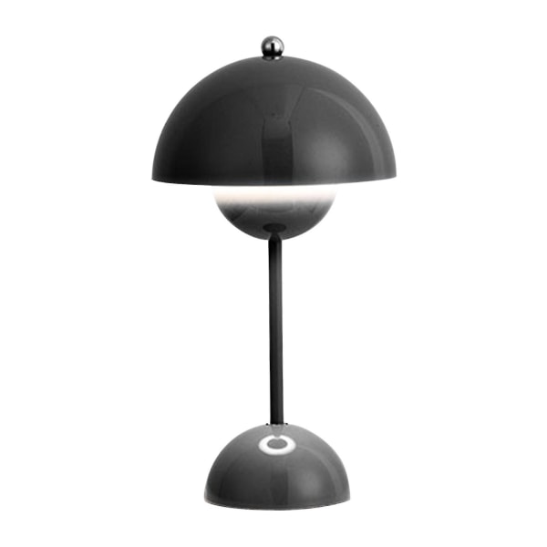 Bordlampe Nordisk Dansk Blomst Knop Bordlampe (Genopladelig) Black