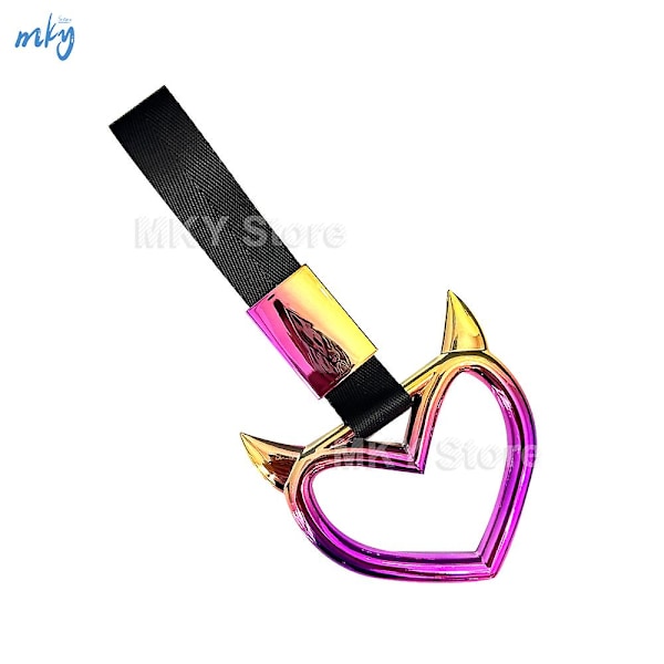 8style Fargerik Bil Slepebånd Tsurikawa Ring Hjerte Jdm Tog Buss Håndtak Håndstropp Styling Drift Charm Stropp Tilbehør