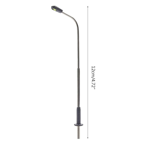 Gadelampe Individuel Belysning Til Bygnings Jernbane Landskabsmodeller 3v Led 1 set of 10