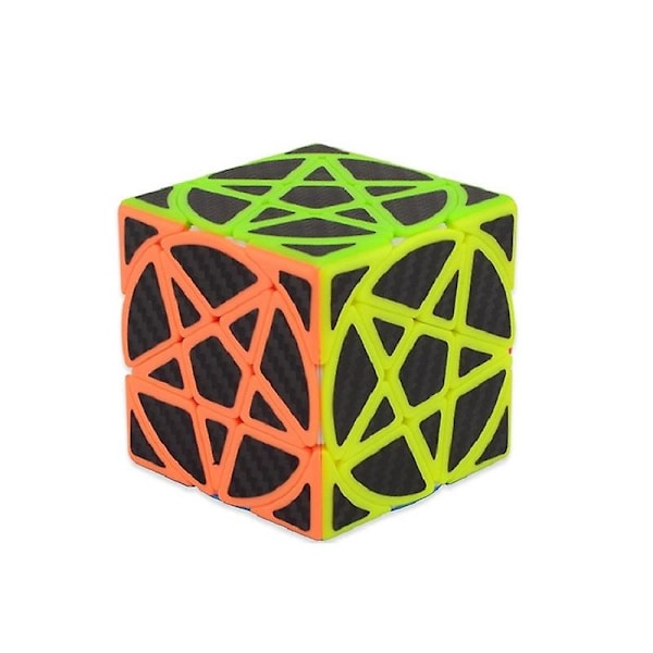 Magic Pentacle Cube Ammattimainen Outojen Muotojen Tähti Pentagrammi Magic Cube Kilpailun Nopeus Puzzle Kuutiot Lelut Lapsille White