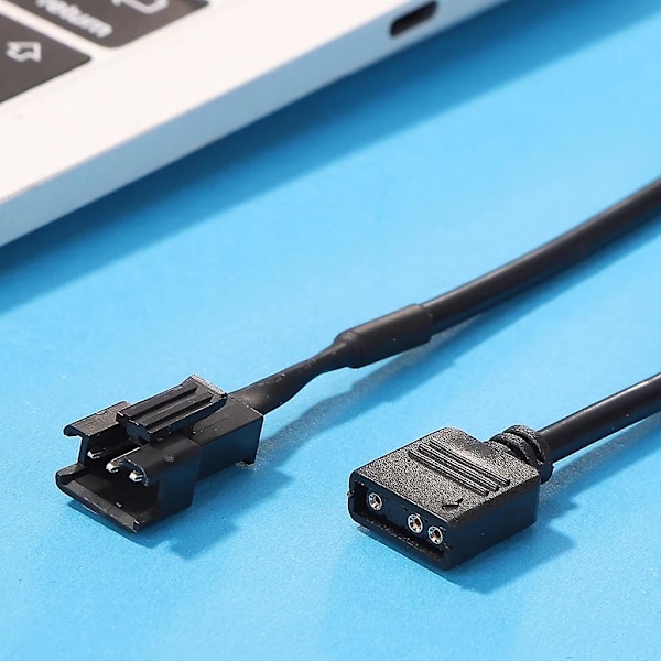 30cm 5v 3-pin/12v 4-pin RGB-adapter for datamaskin LED-lysstripe forlengelseskabel BY 4Pin male