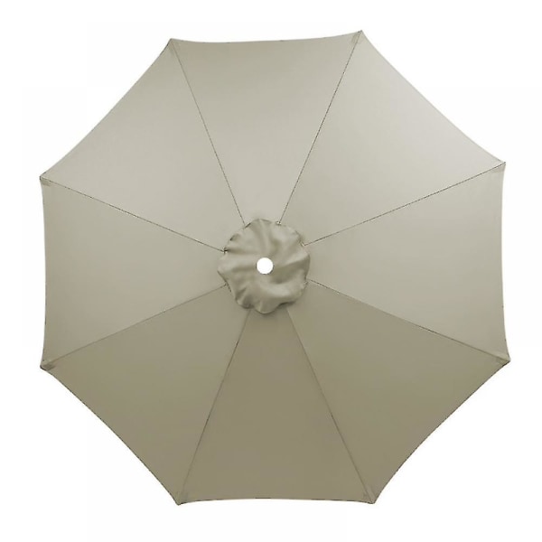 2M Patio-varjo, Markkinapöydän Varjo 6 Vahvalla Ripa, Painikekallistus/Käsikäyttöinen Ulkovarjo Puutarhaan, Terassille, Pihalle, Uima-altaalle ja Rannalle (Varjo Light Brown