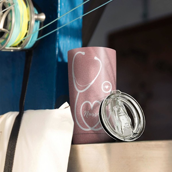 Sjuksköterska Mugg, Anpassad Te/Kaffe Kvinna Sjuksköterska Tumlare 20 OzBY Rose Gold One Size