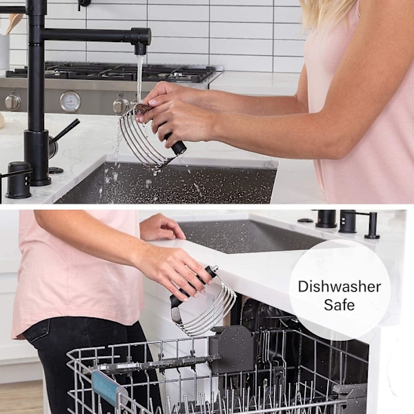 Dejblender, Professionel Top-Kagekniv Med Robuste Rustfrie Stålblade, Stor Størrelse, Sort