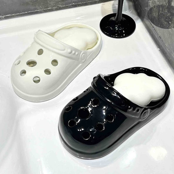 Sjove Crocs Askebæger Ornamenter - Crocs Keramiske Askebæger Sjove Anti-Fly Ash Ornamenter White