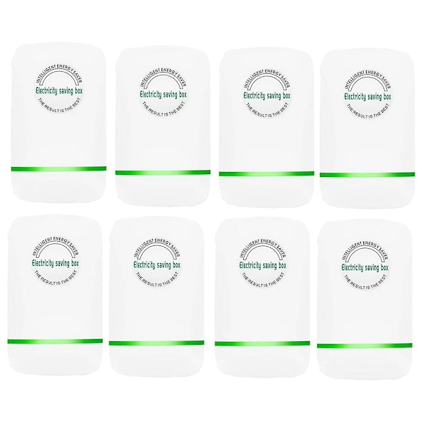 8 stk Stop Watt Energibesparende Enhed, Strømbesparende Enhed Til Hjem Kontor Marked Eu Pl