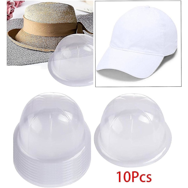 10x Hattställ Innerstöd Organizer Huvudomkrets 54cm Bärbar Transparenta Insatser Hattinsatser Hattvisningsställ För Vardagsrum SovrumBY
