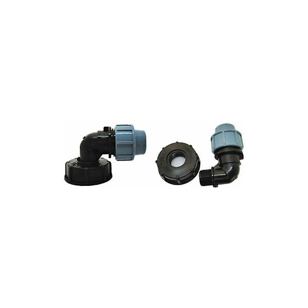 IBC tank adapter, IBC tank adapter med 25 mm plastikforbindelse