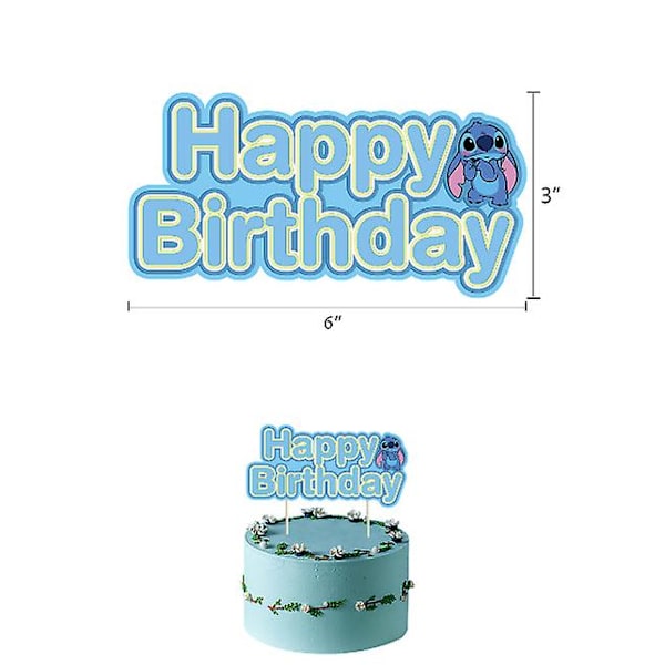 Stitch-fest: Bursdagsutstyr, Lilo og Stitch bursdagspynt (FMY)
