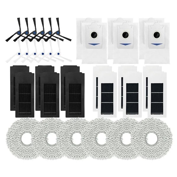 Deebot X2 / X2 Omni / X2 Pro -robotti-imurin sivuharjat, HEPA-suodatin, pölypussi, moppiliinat ja lisävarusteet Photo Color