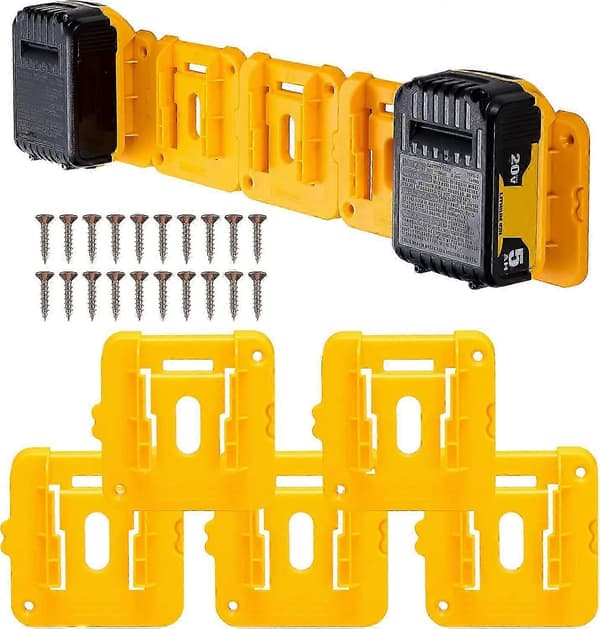 10-pak batteriholder til Dewalt 20V 60V batteridockholder, passer til DCB200 DCB203 DCB205 DCB206 batterier [DB]