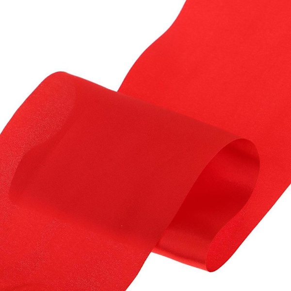 Dans- och rytmisk gymnastikbanddansarestav Streamers - röd 4m x 10cm Red