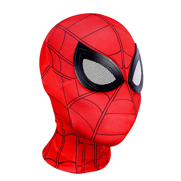 Spiderman-roolipelimaski Pääasuste Unisex Aikuisten Halloween Superhero Cosplay Täyspäämaski Juhliin Hieno Pukeutumispuvut Rekvisiitta E