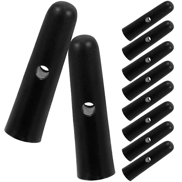10 kpl sateenvarjon hännän korvaavia helmiä metalli sateenvarjon hännän helmiä sateenvarjon luun peitteitä Black 3.20X0.70X0.70CM
