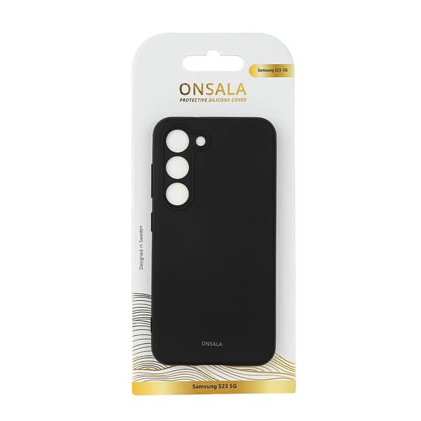 Mobilcover Silikone Sort - Samsung S23 5G