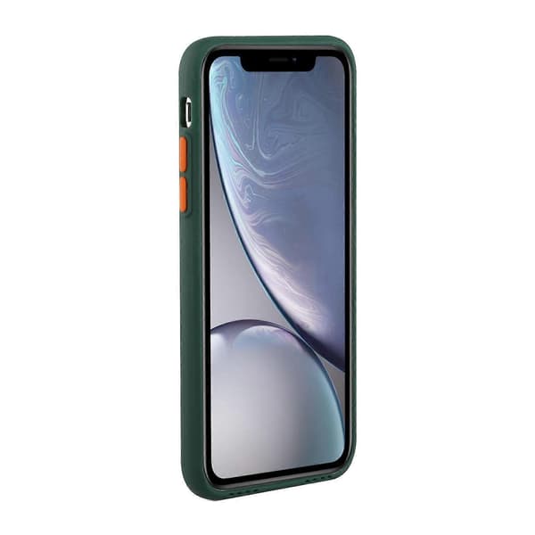 Stöttåligt TPU-skyddsfodral med kortplatsdesign för iPhone XR [DB]
