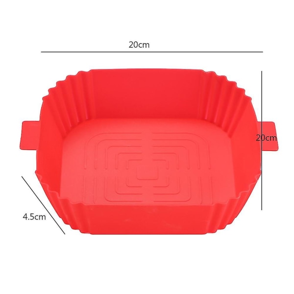 Silikon Bageplade Airfryer Silikon Bageplade Madlavningsudstyr Silikon Bageplade Grey